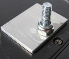 Hutmutter auf Plaettchen