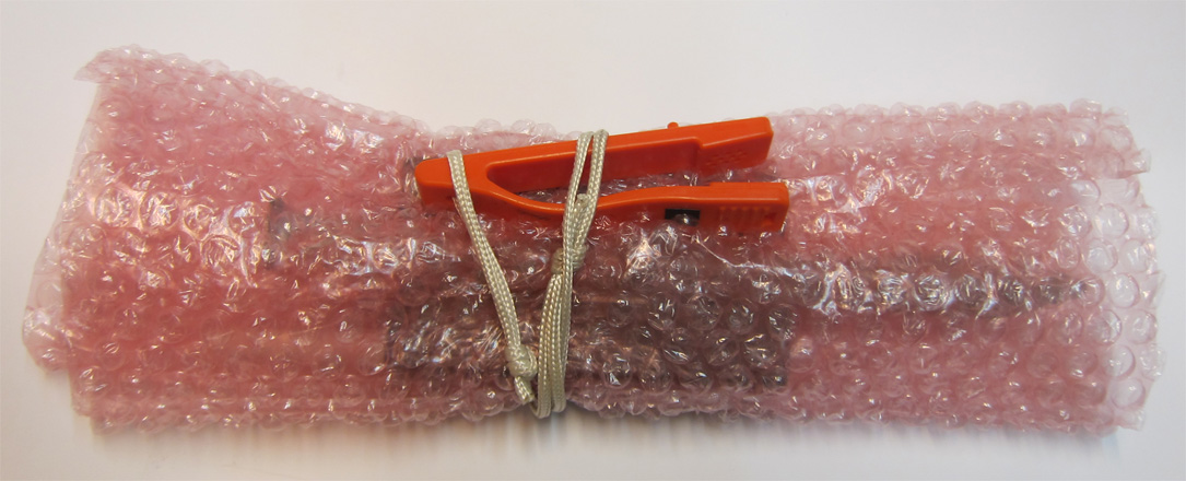 Transport in Luftpolsterfolie